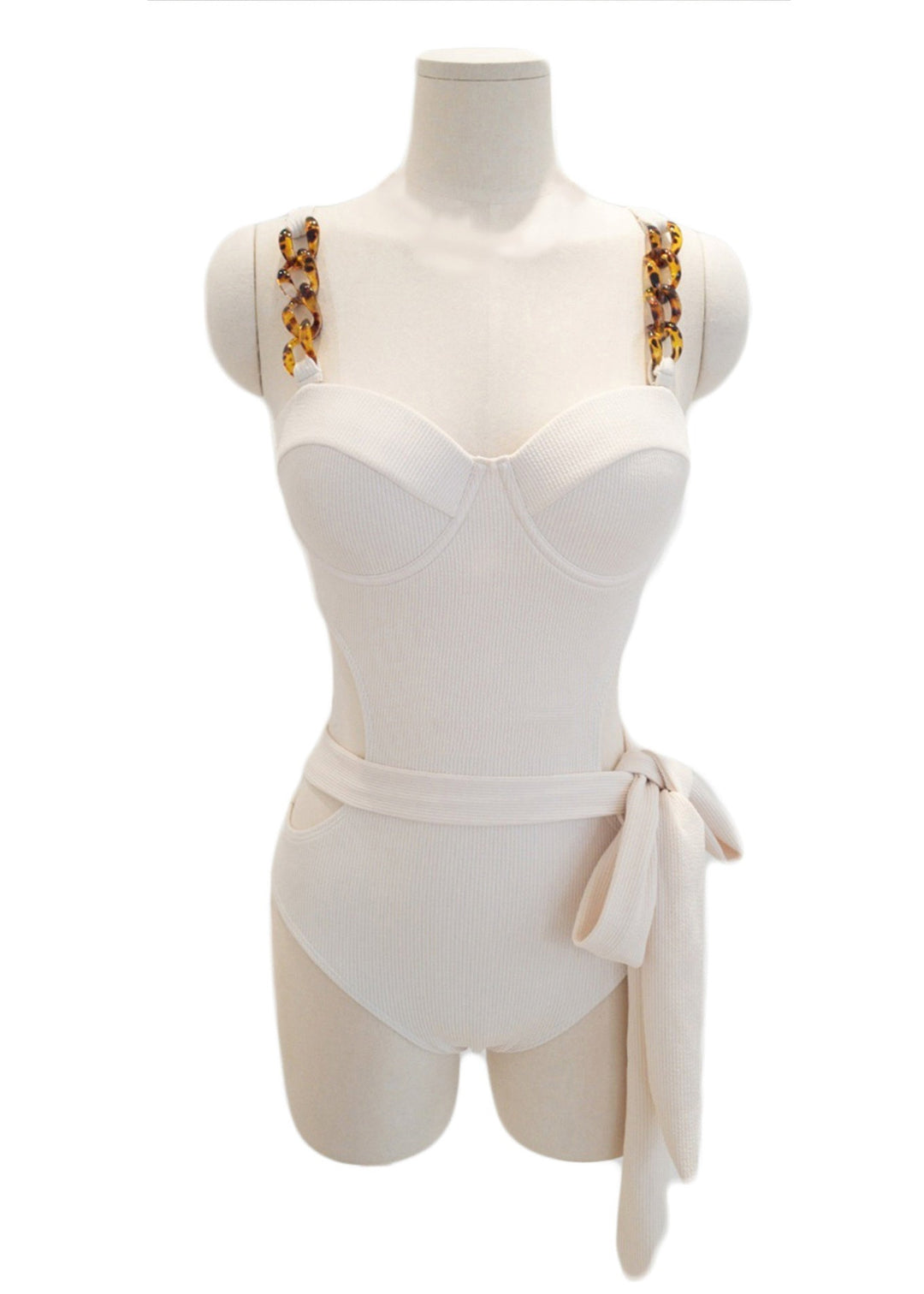 Boho White Leopard Patchwork Cami Bodysuits