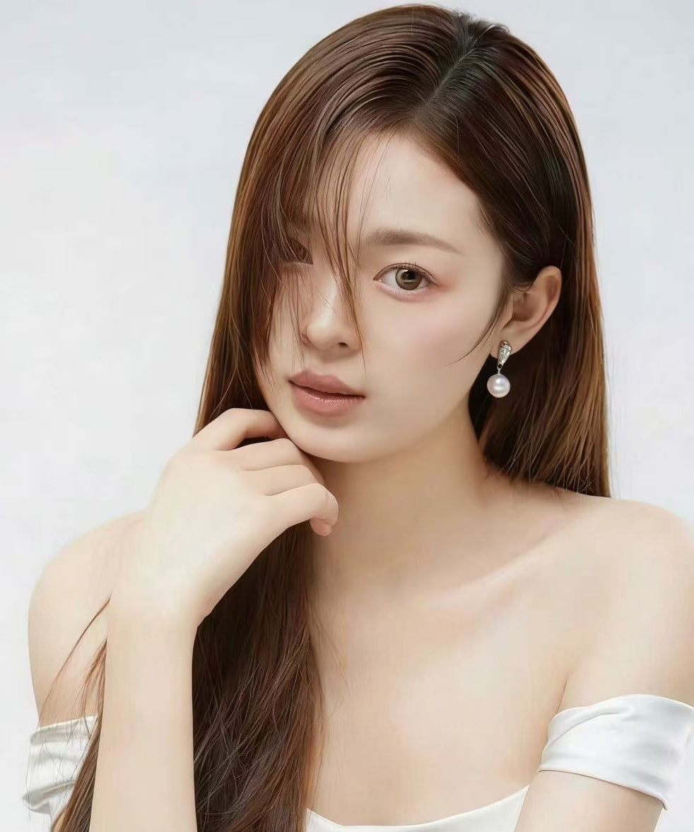 Boho White Pearl Fine Zircon Drop Earrings - Omychic