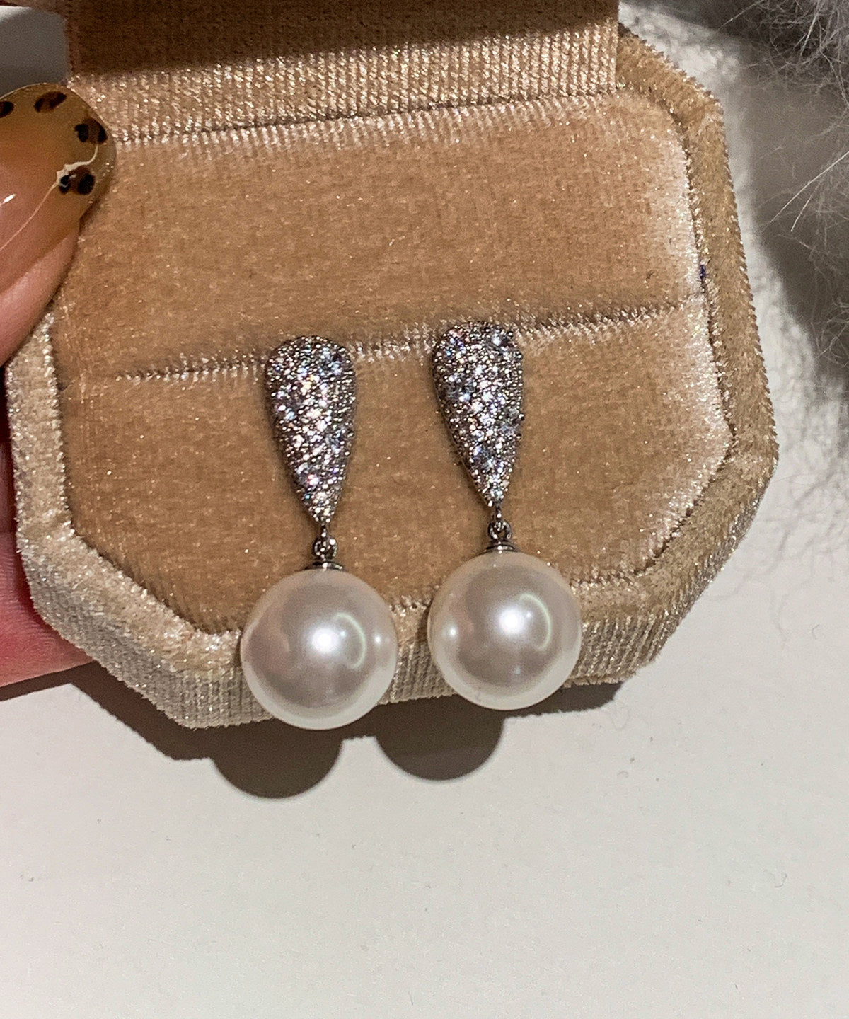 Boho White Pearl Fine Zircon Drop Earrings - Omychic