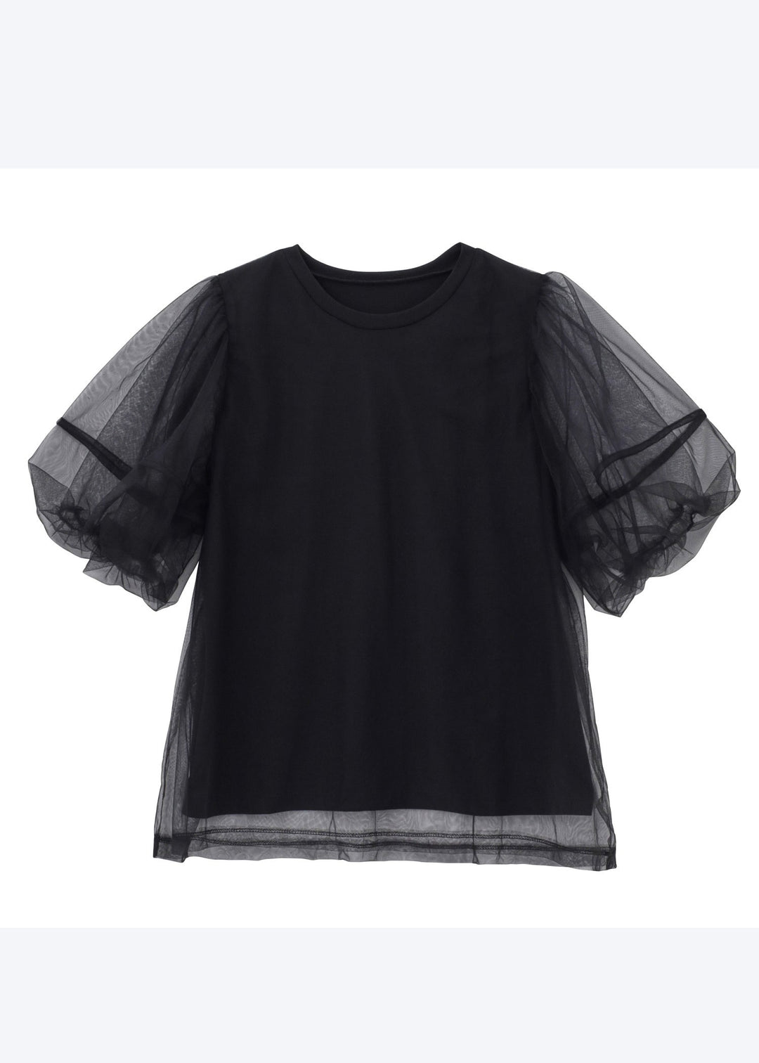 Boho White Puff Sleeve Patchwork Tulle Tanks Summer