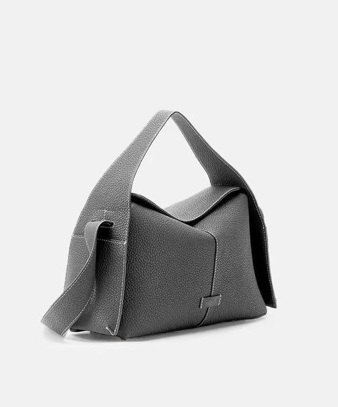 Botique Solid Durable Leather Versatile Women Tote Handbag