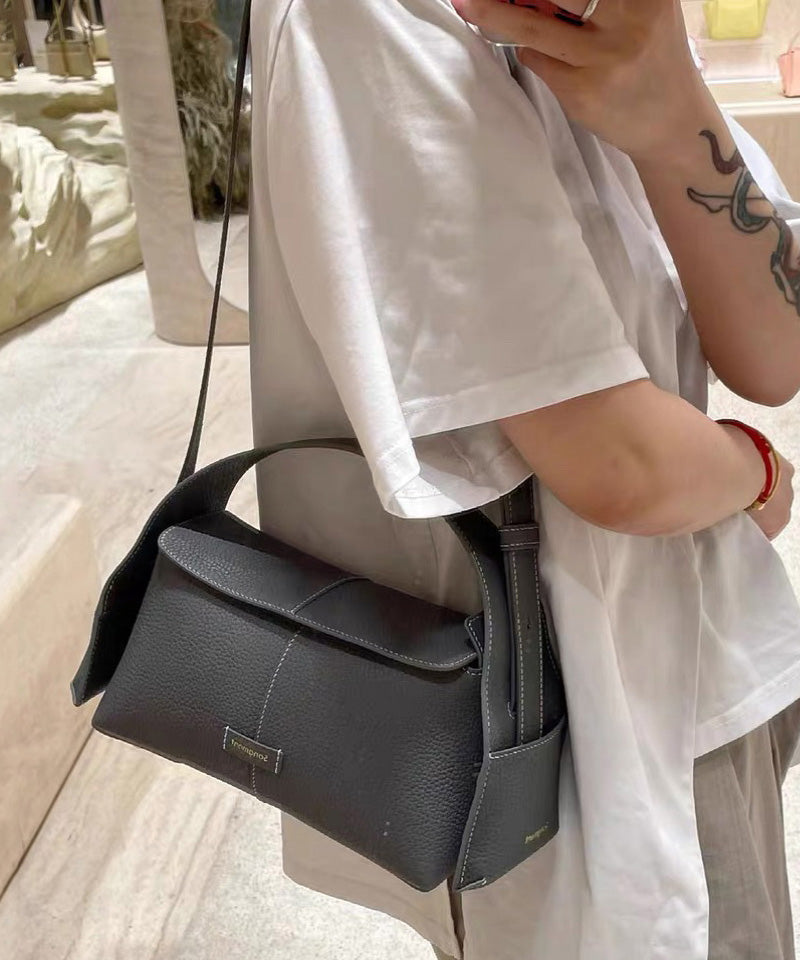 Botique Solid Durable Leather Versatile Women Tote Handbag