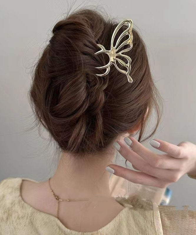 Boutique Black Metal Butterfly Hollow Out Hairpin