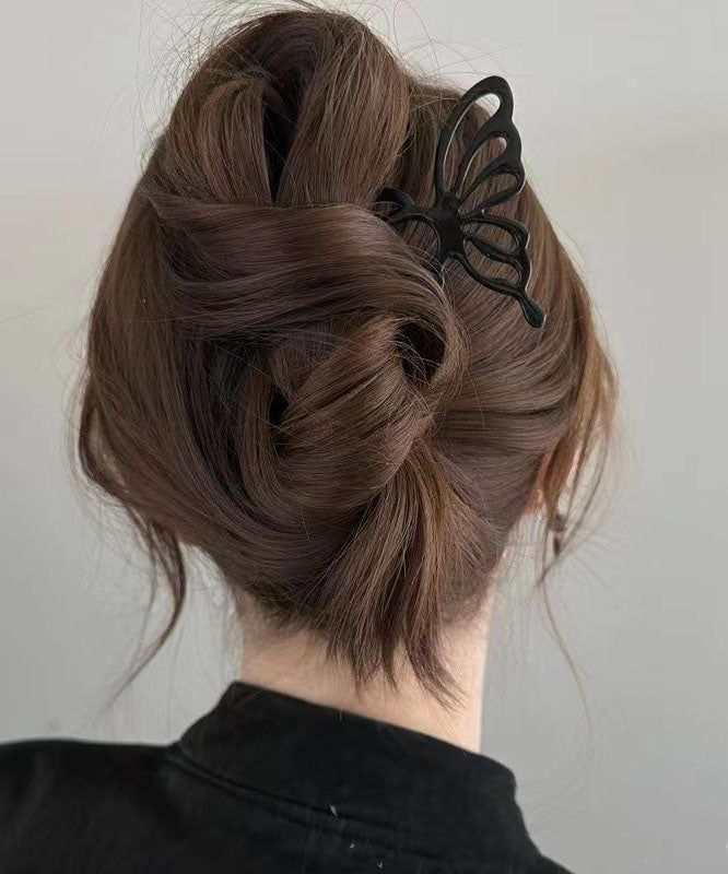 Boutique Black Metal Butterfly Hollow Out Hairpin
