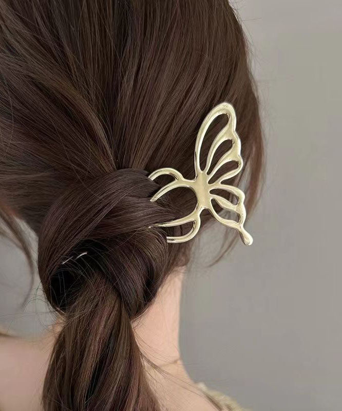 Boutique Black Metal Butterfly Hollow Out Hairpin