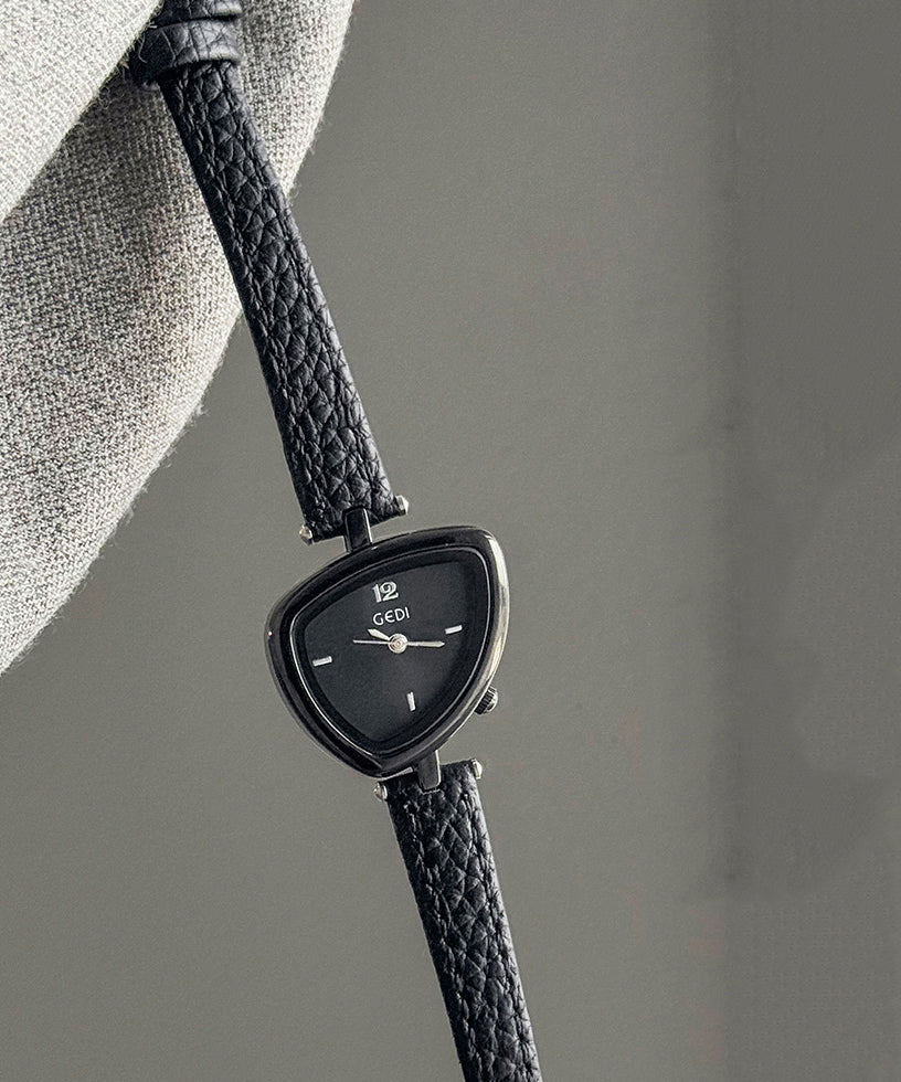 Boutique Grey PU Asymmetrical Waterproof Watches