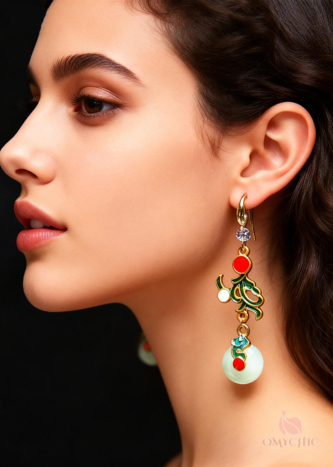 Boutique Jade Original Design Gilding Drop Earrings
