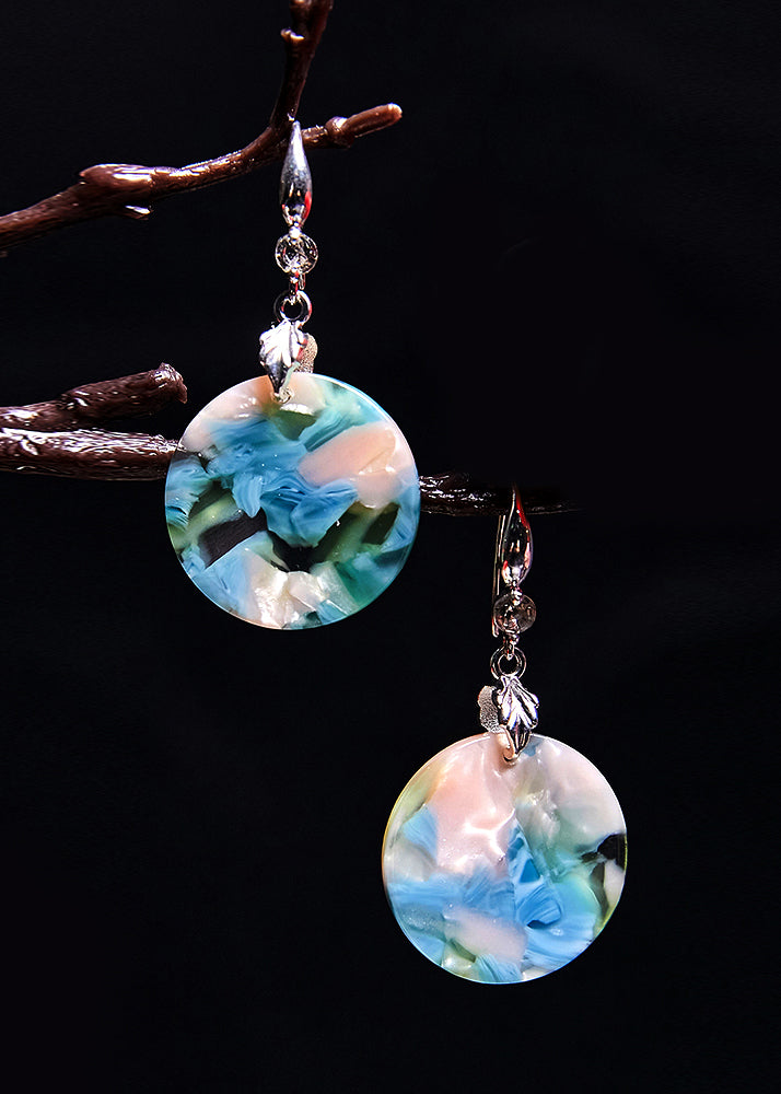 Boutique Original Design Print Acrylic Drop Earrings 2025 new style - Omychic