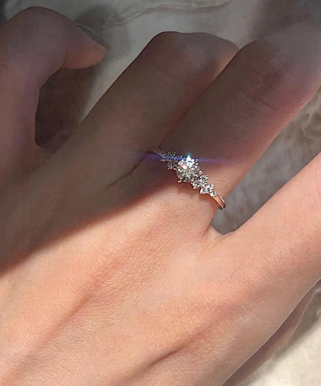 Boutique Silk 925 Silver Zircon Open Rings