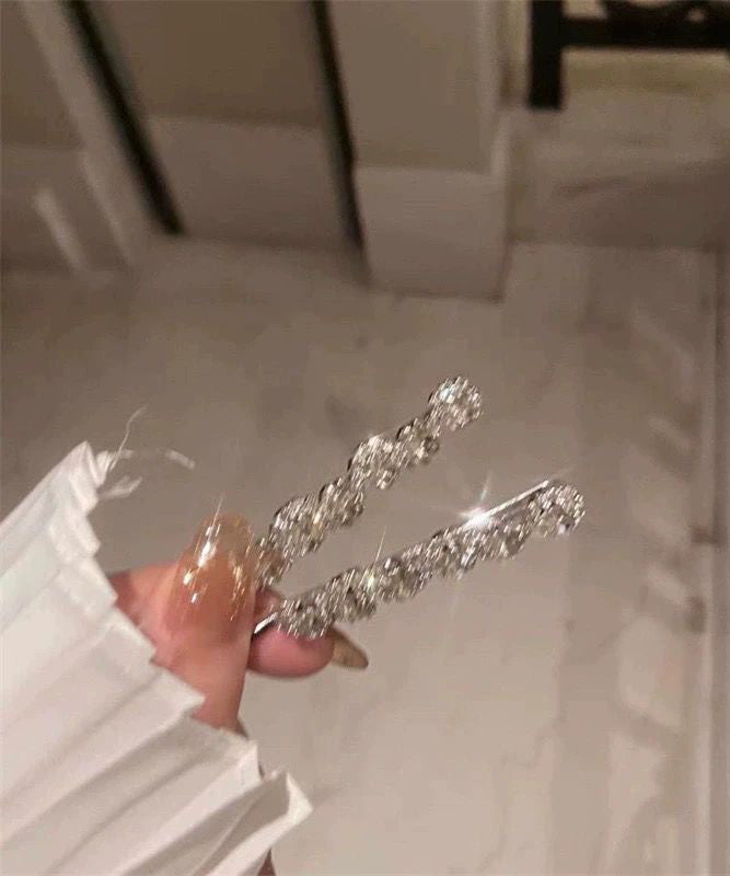 Boutique Silk Alloy Zircon Sunflower A Pair Hairpin