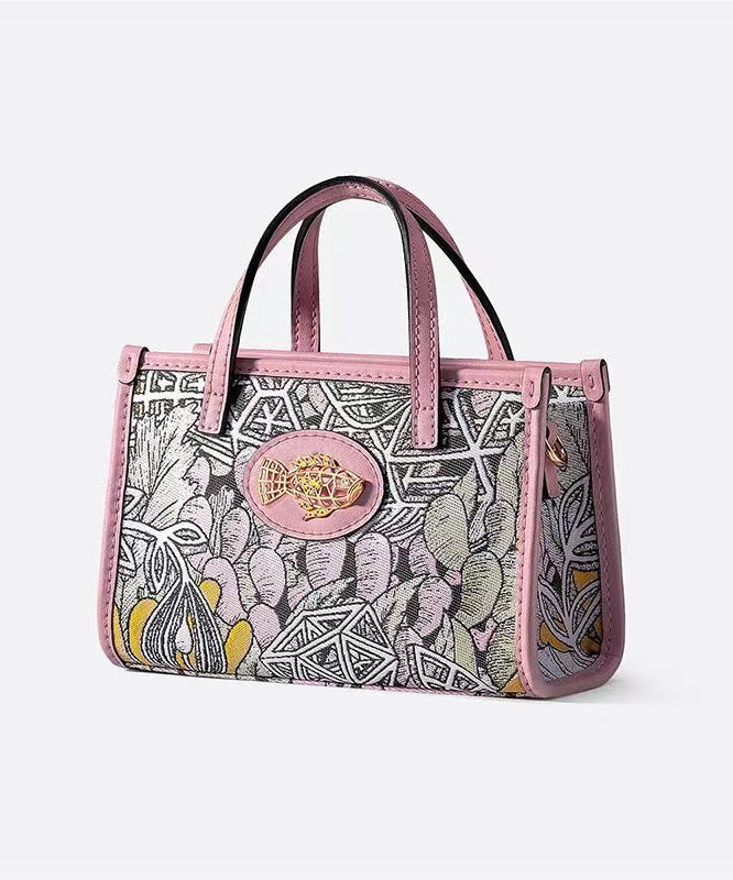 Boutique Stylish Pink Print Satchel Bag Handbag