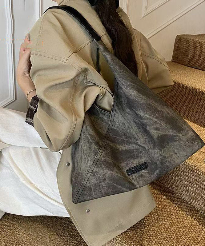 Boutique Tie Dye Solid Durable Faux Leather Shoulder Handbag