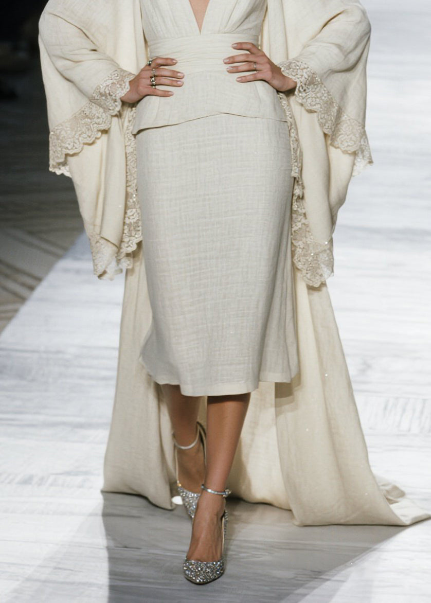 Boutique V Neck Lace Patchwork Cotton Two Piece Set Fall