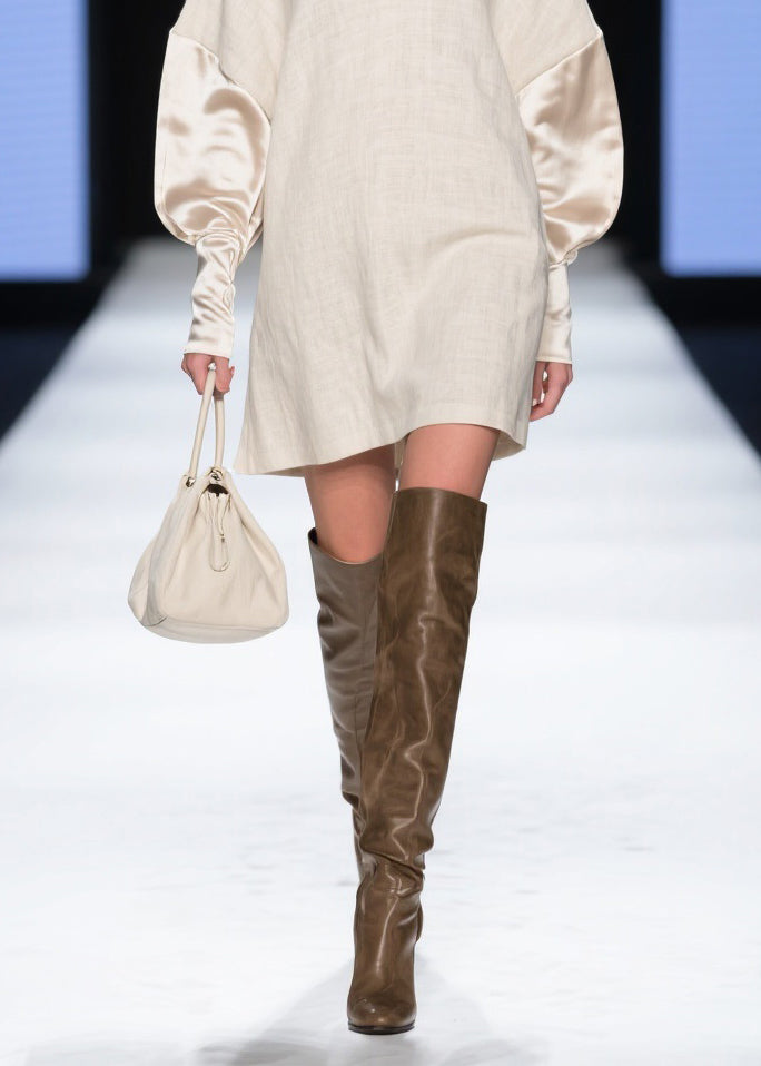 Boutique V Neck Solid Silk Patchwork Mini Dresses Batwing Sleeve - Omychic