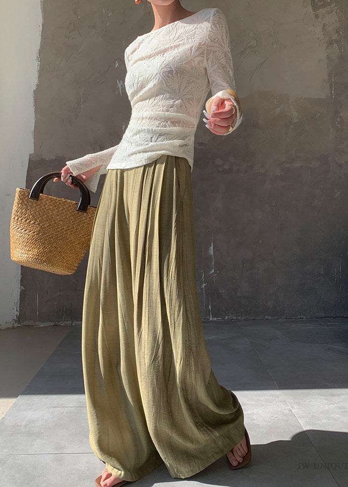 Boutique White Slash Neck Jacquard Wool Knit Tops Spring