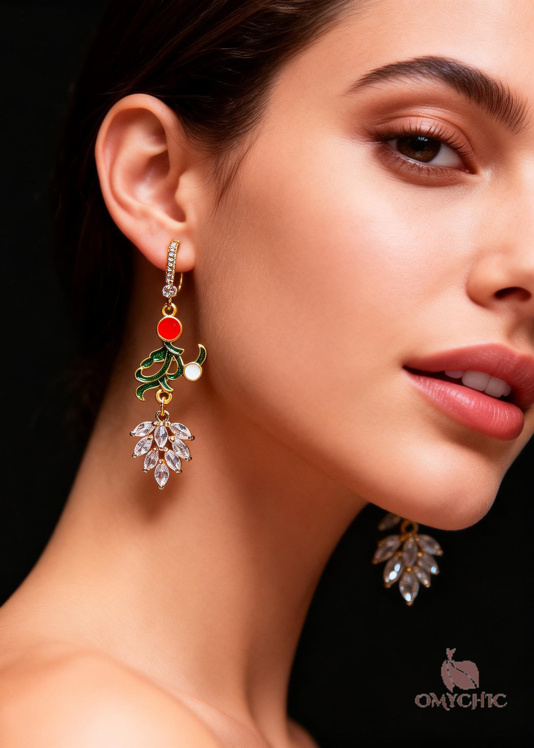 Boutique Zircon Gilding Metal Drop Earrings