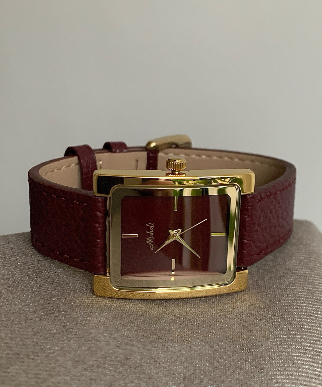 Brief Mulberry Metal Leather Quartz Movement Watches