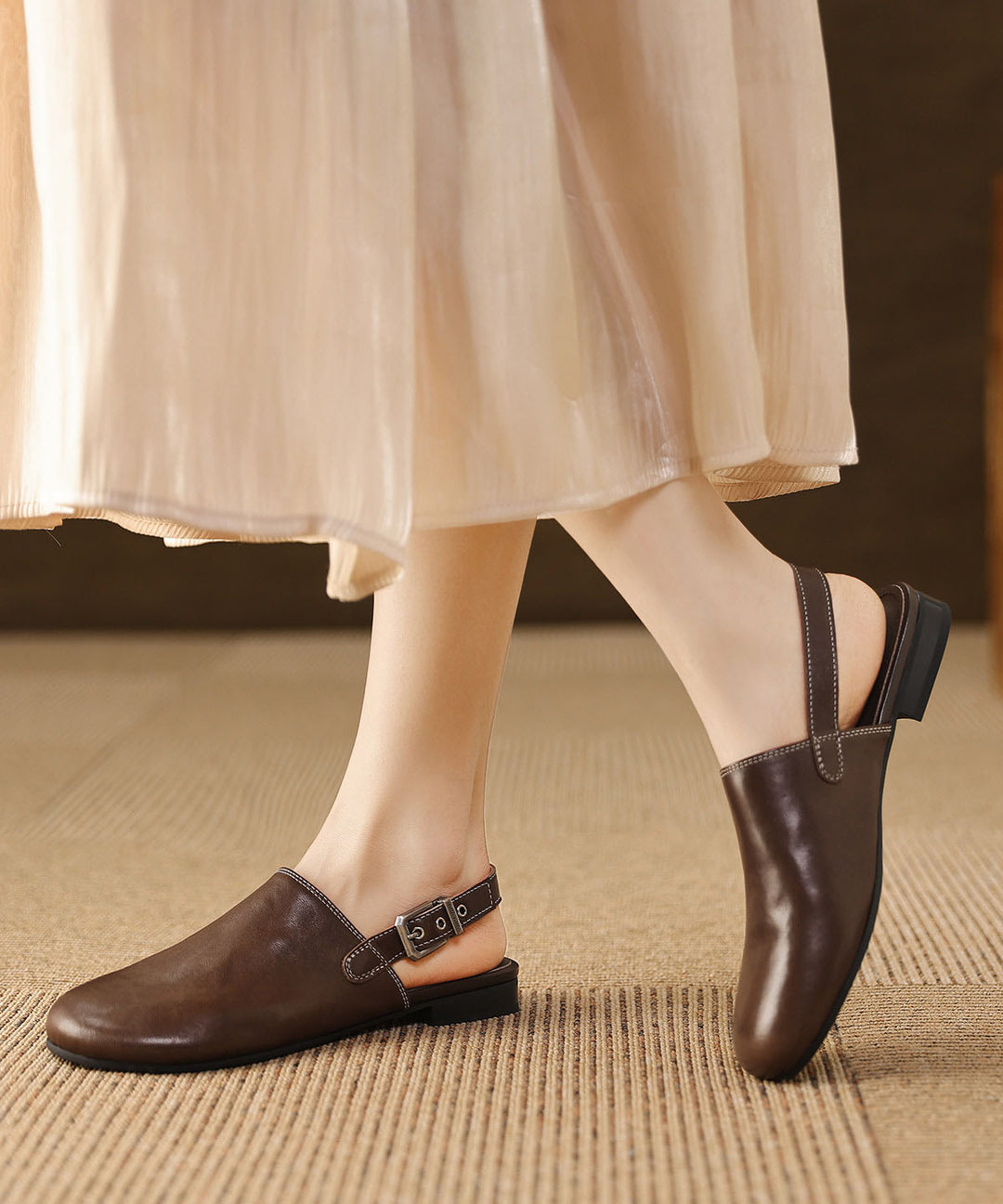 Brown Sandals Faux Leather DIY Sandals