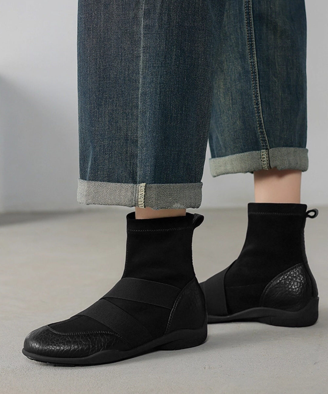Brown Suede Casual Splicing Comfortable Boots