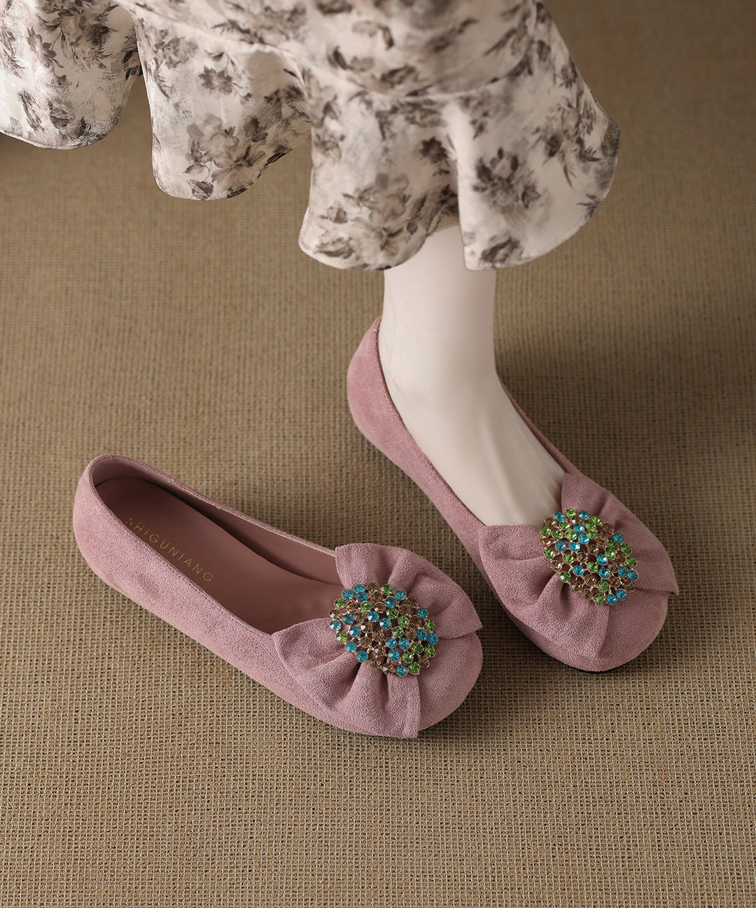 Casual Black Cowhide Leather Flat Shoes For Women