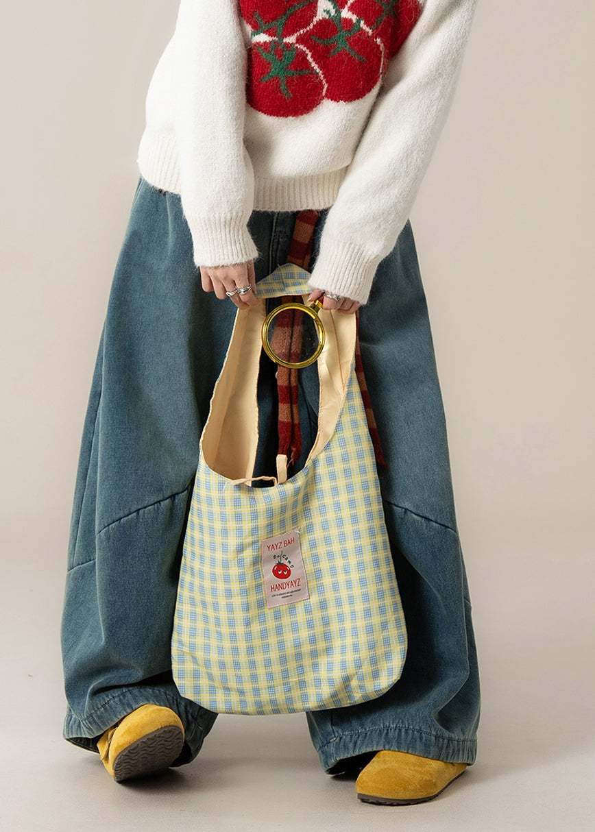 Casual Navy Oversized Patchwork Denim Harem Pants Spring