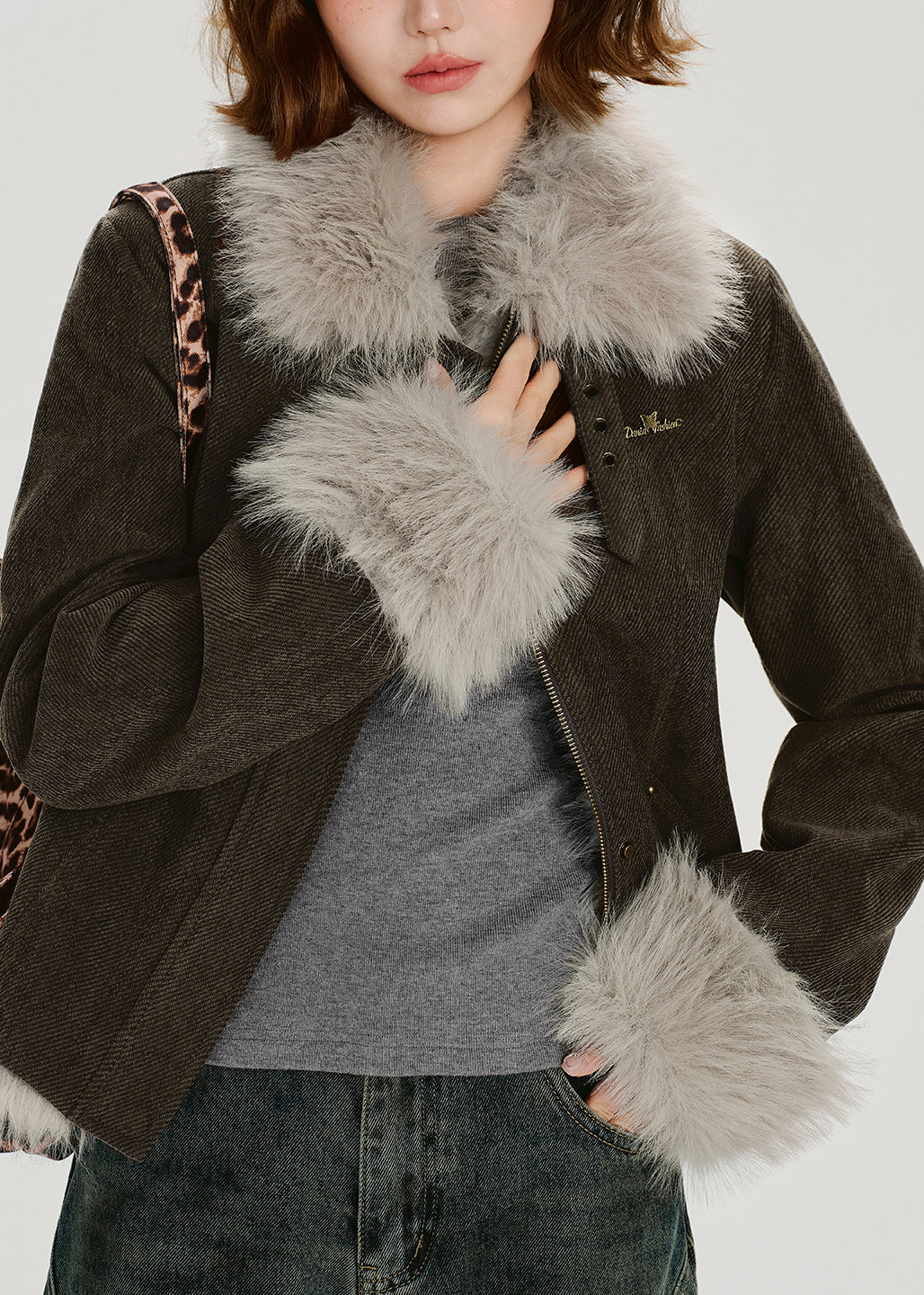 Casual Stand Collar Thick Patchwork Warm Fleece Coats Winter