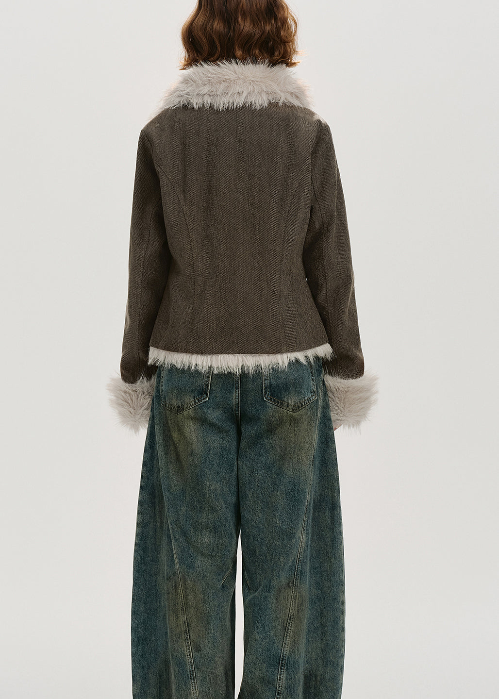 Casual Stand Collar Thick Patchwork Warm Fleece Coats Winter