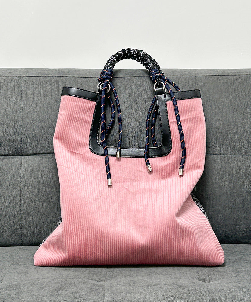 Casual Yellow Large Capacity Corduroy Shoulder Bag