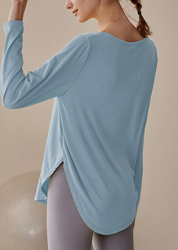 Casual Yellow Patchwork Solid Yoga Top