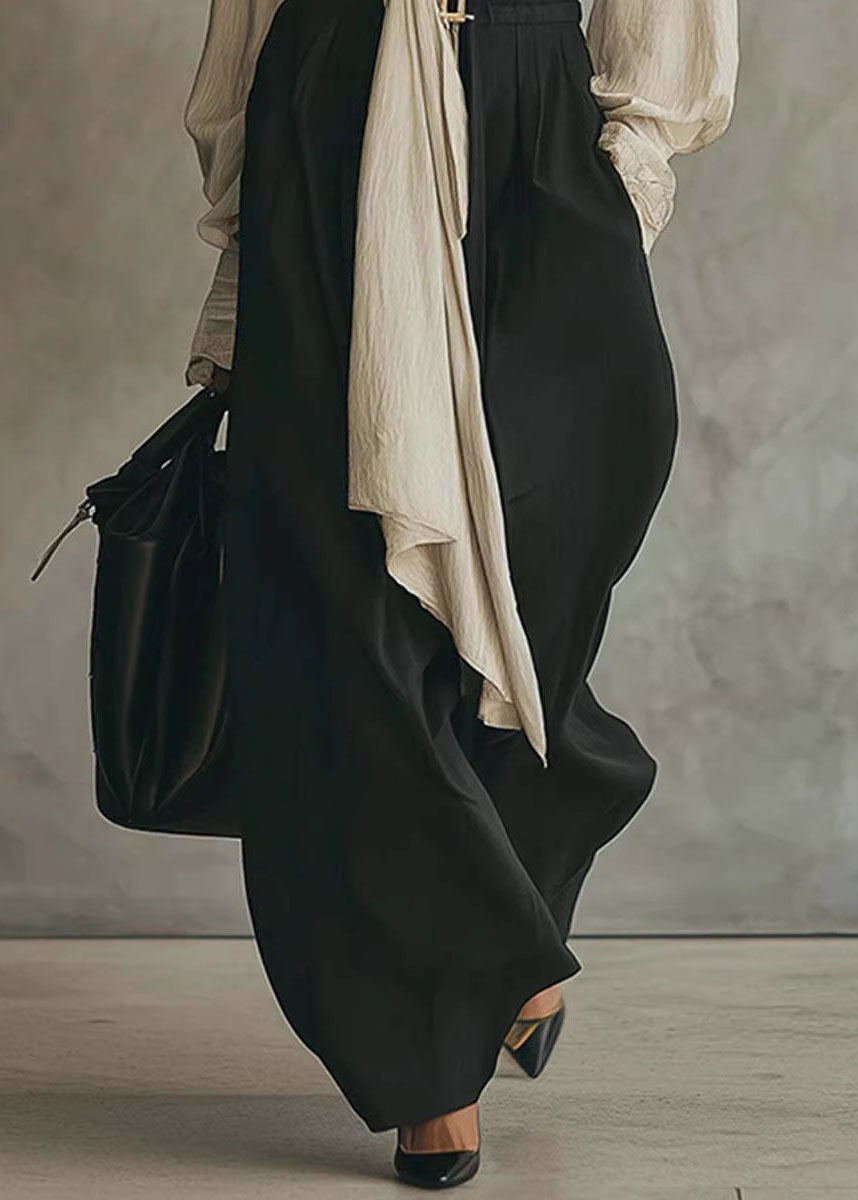 Chic Apricot Peter Pan Collar Top And Pants Cotton Two Pieces Set Fall