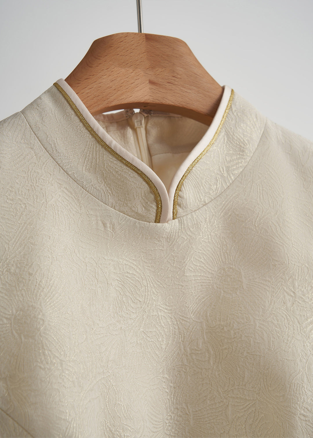 Chic Beige Chinese Button Hollow Out Oriental Vests Fall