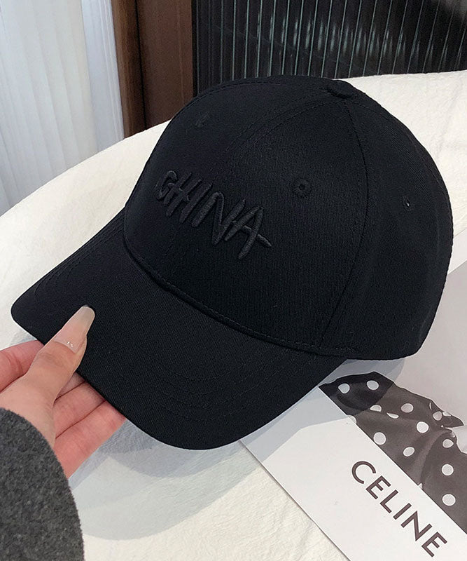 Chic Beige Embroideried Versatile Baseball Cap Hat