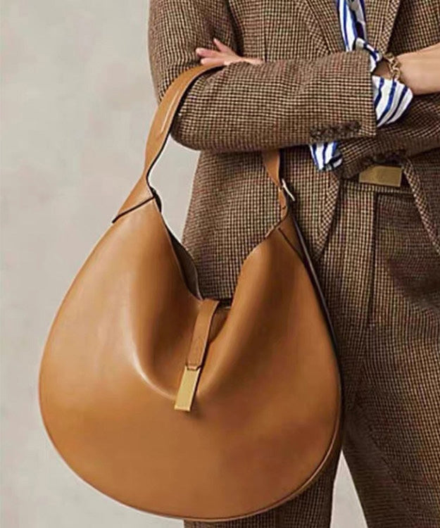 Chic Black Large Capacity Faux Leather Shoulder Bag