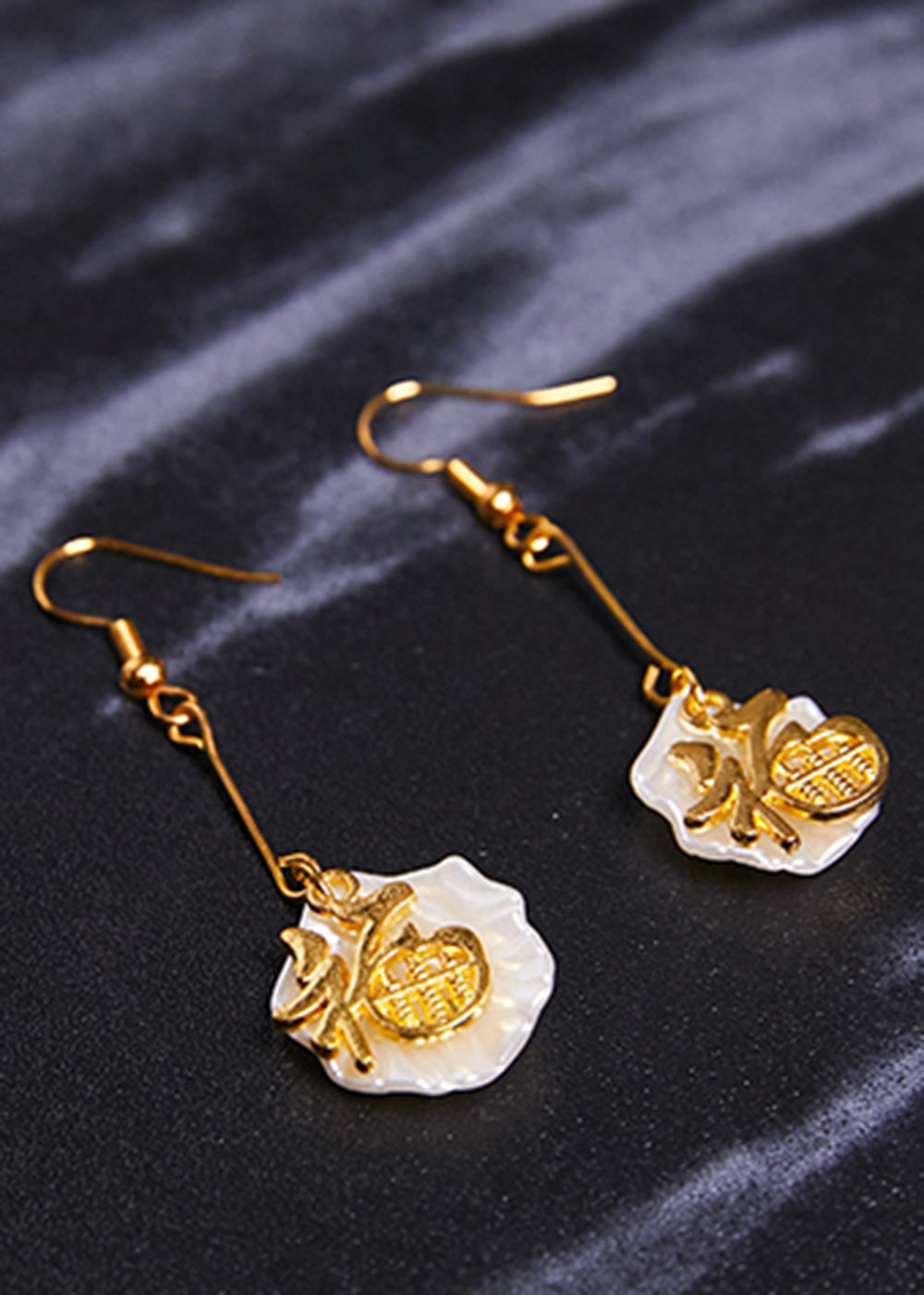 Chic Fortune abacus 14K Gold Drop Earrings - Omychic