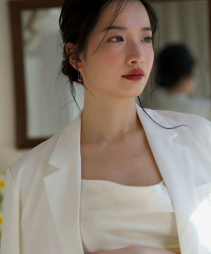 Chic Gold Sterling Silver Overgild Hoop Earrings