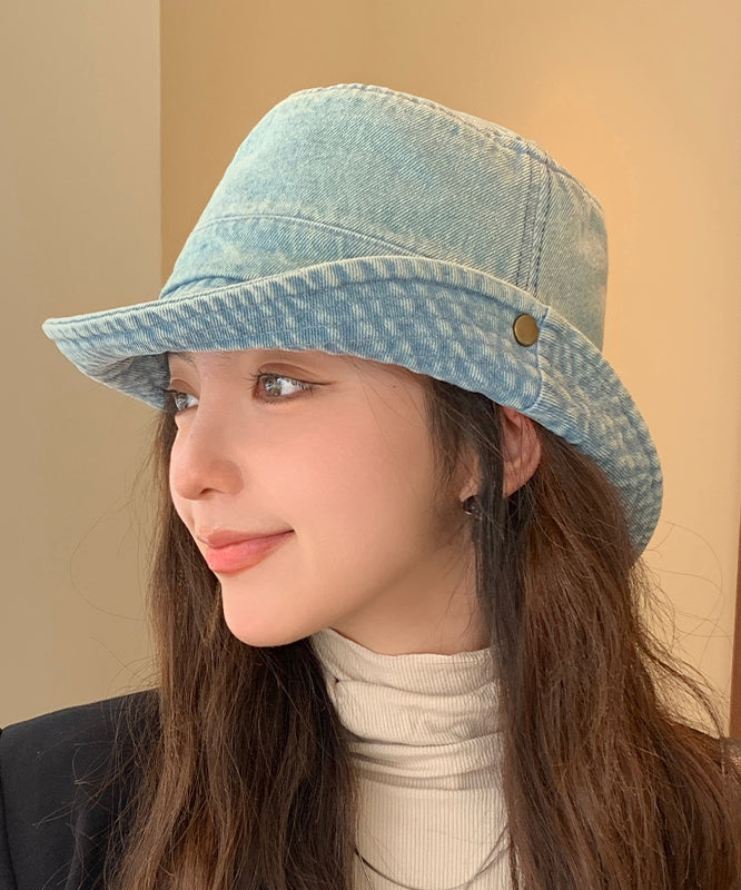Chic Light Blue Versatile Denim Cowboy Hat