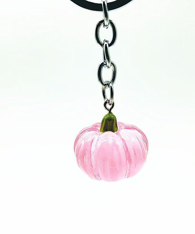 Chic Pink Stainless Steel Resin Keychains