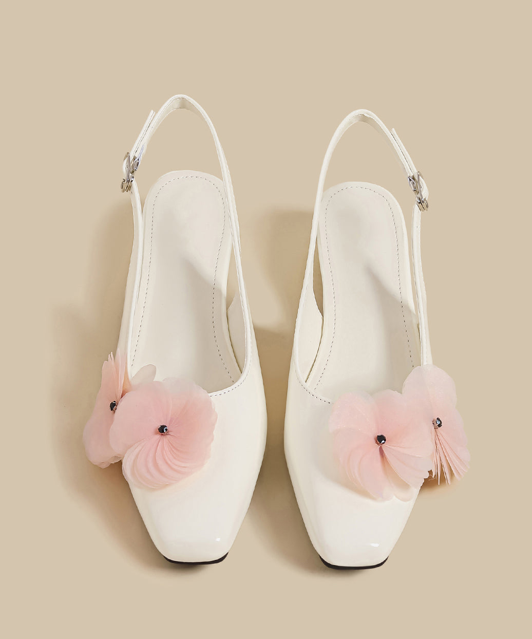 Chic Purple Floral Splicing Chunky Sandals Faux Leather