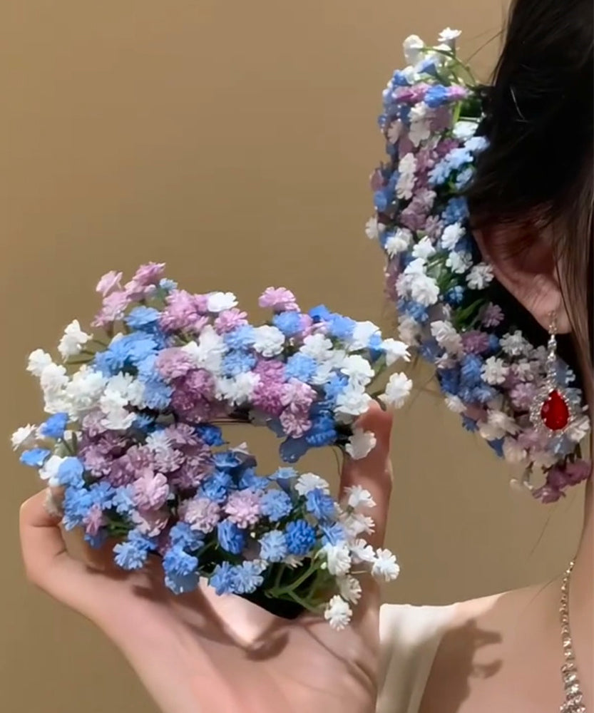 Chic Rainbow Alloy Baby's Breath Floral Hairpin