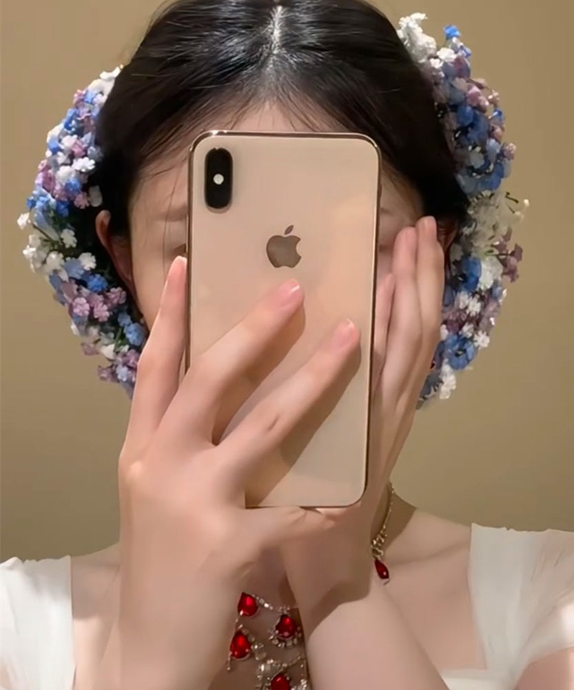 Chic Rainbow Alloy Baby's Breath Floral Hairpin