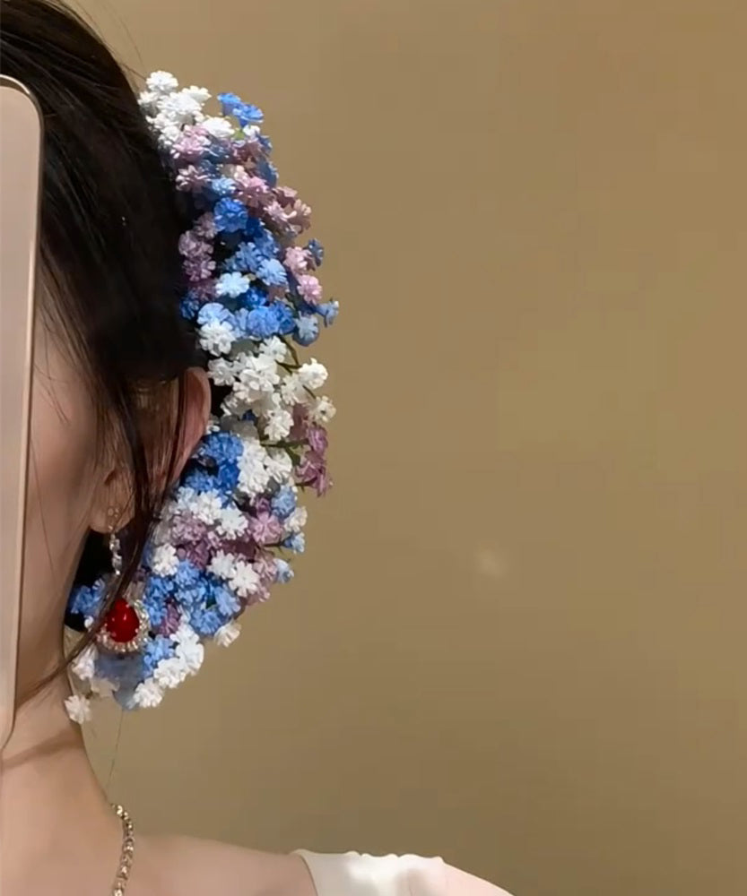 Chic Rainbow Alloy Baby's Breath Floral Hairpin