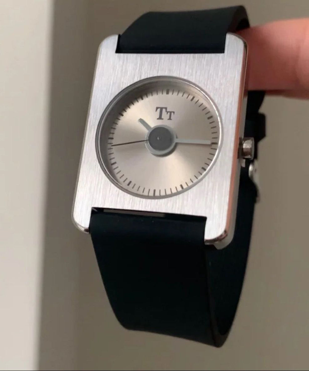 Chic Silk Silicone Rubber Quartz Movement Square Watches