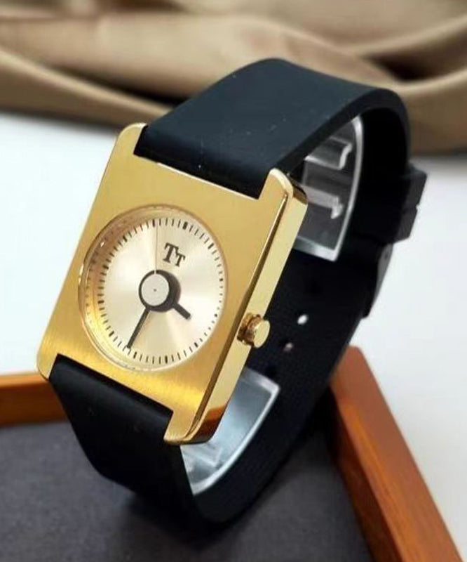 Chic Silk Silicone Rubber Quartz Movement Square Watches