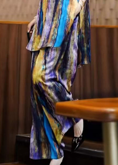 Chic Striped Peter Pan Collar Shirts And Pants Two Pieces Set Fall