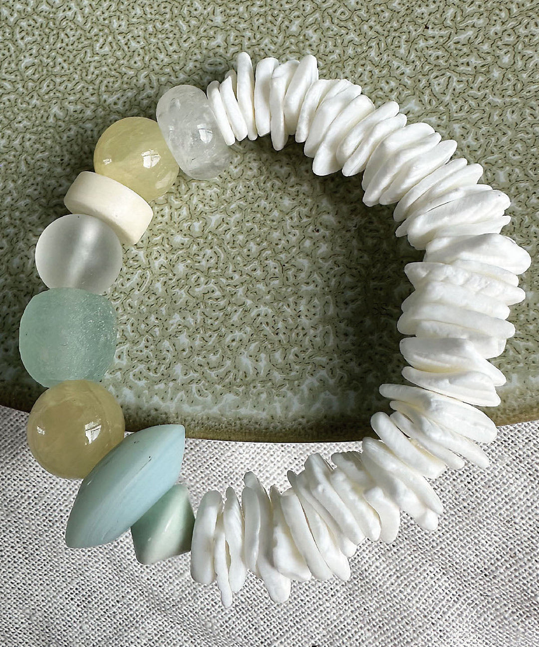 Chic Versatile Vacation Style Shell Dopamine Bracelet