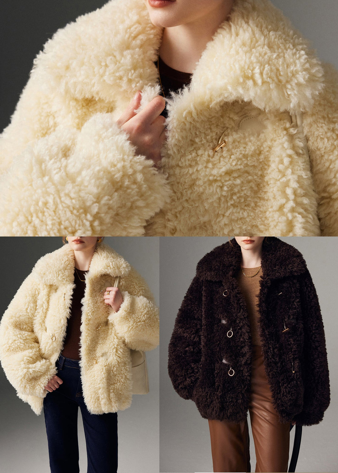 Chic Yellow Oversized Warm Teddy Faux Fur Coats Winter