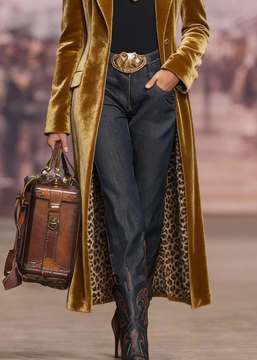 Chic Yellow Peter Pan Collar Pockets Velvet Trench Spring