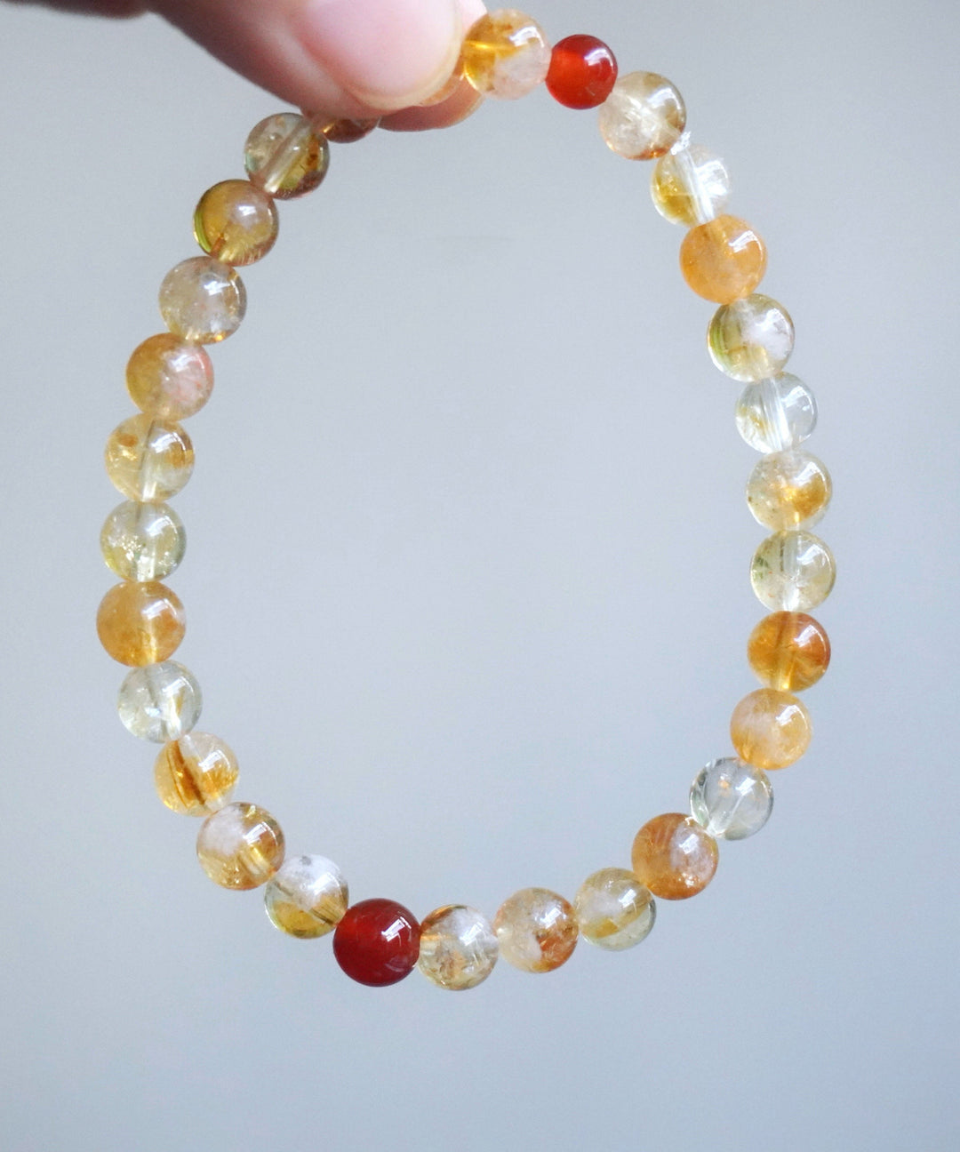 Chinese Style Natural Yellow Crystal Bracelet