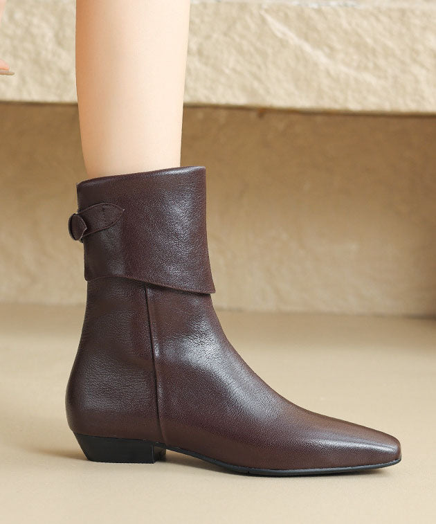Chocolate Boots Sheepskin Chic Ankle Boots