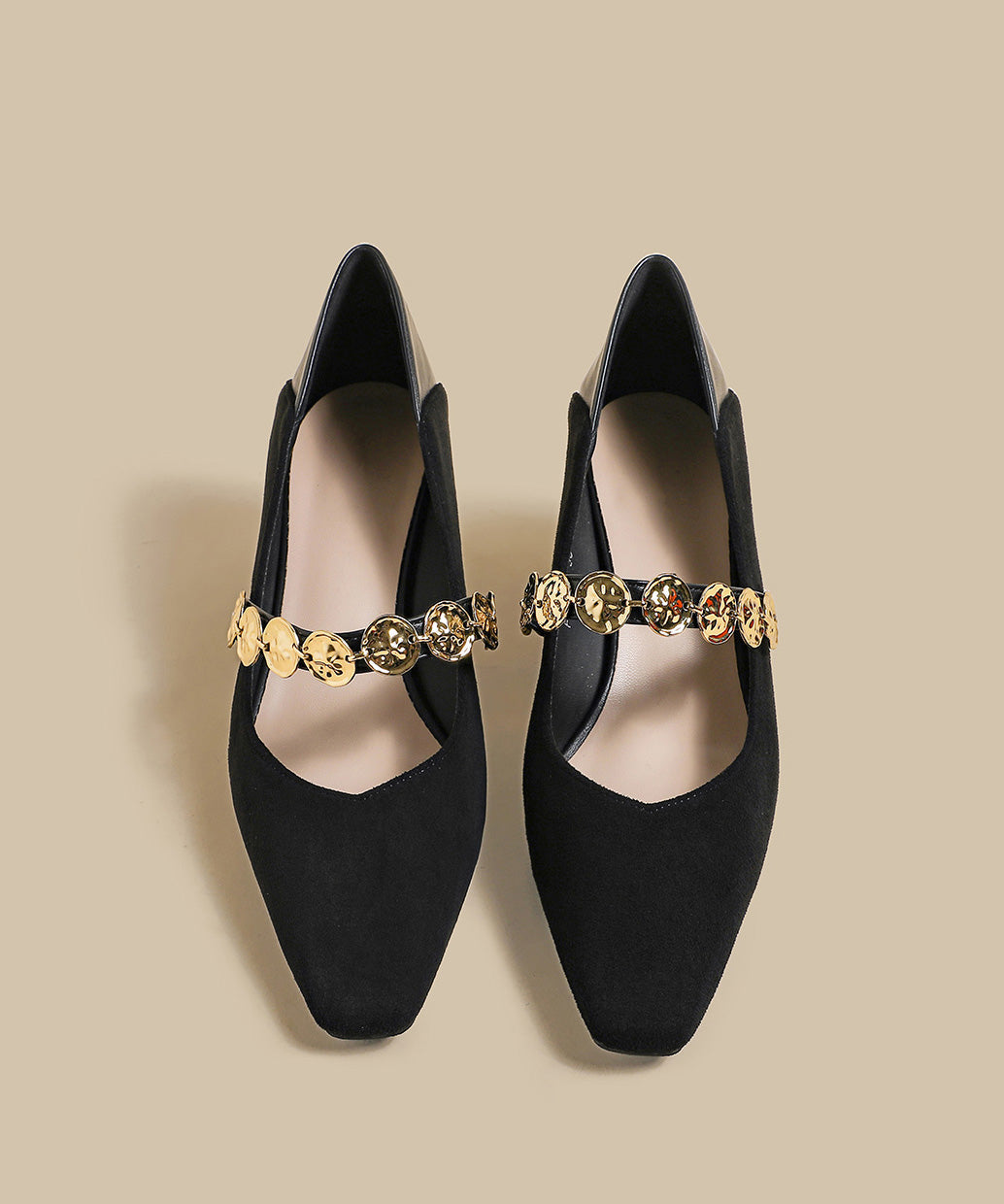 Classy Mulberry Chunky Suede Comfortable Splicing Square Toe